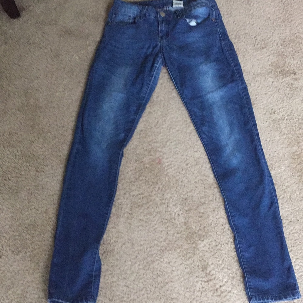 Dark blue jeans